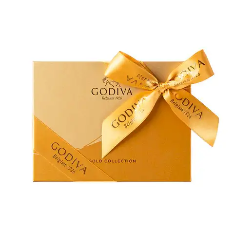 Gold Rigid Box, 12 Adet Pralin Çikolata