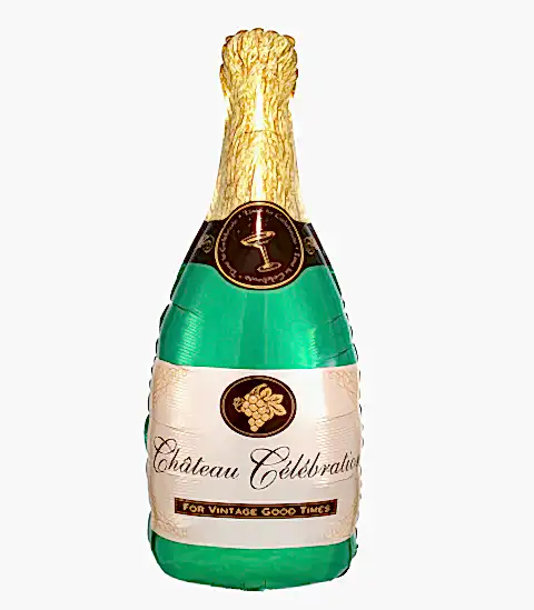 Yeşil Şampanya Uçan Balon 90 cm