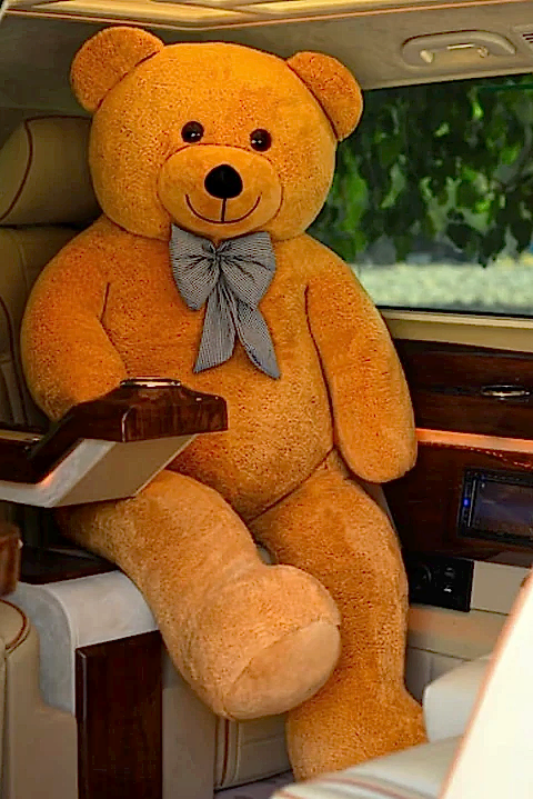 160 cm Papyonlu Kahverengi Peluş Ayıcık