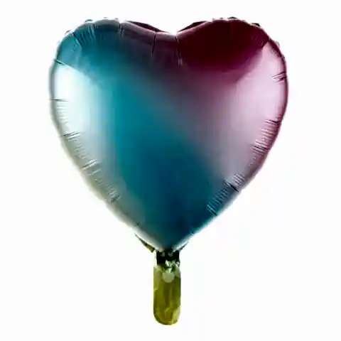 45 CM KALP GÖKKUŞAĞI RENK FOLYO BALON