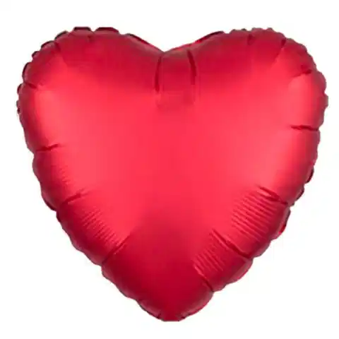 45 CM KALP KIRMIZI RENK FOLYO BALON