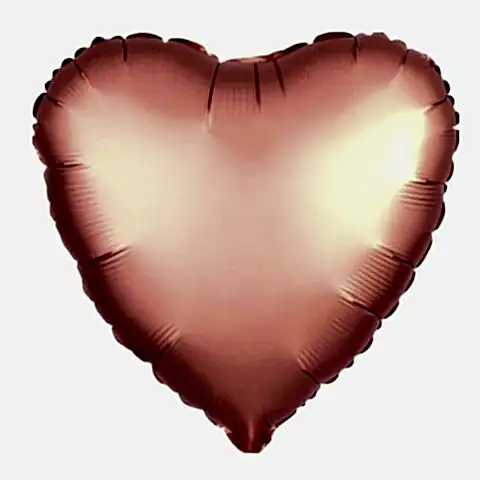 45 CM KALP ROSE GOLD RENK FOLYO BALON