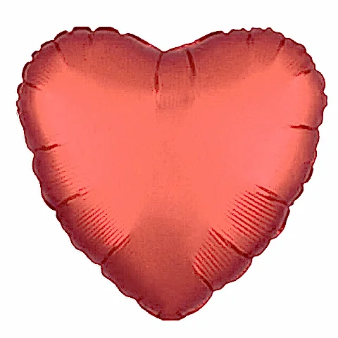 60 CM KALP KIRMIZI RENK FOLYO BALON