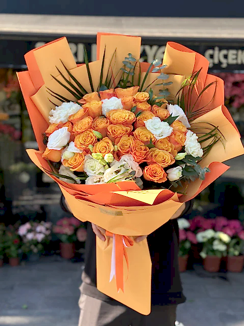 Turuncu Aşk Buketi