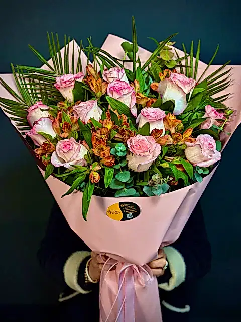 Pink Dev Kokulu Pembe Gül Buketi