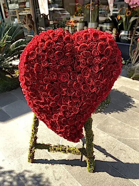 250 Güllü Dev Kalp