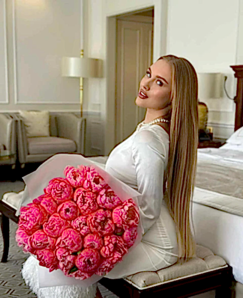 20 Lux Mercan Şakayık Buketi