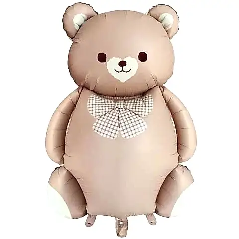 PAPYONLU KARAMEL RENK BÜYÜK AYI FOLYO BALON